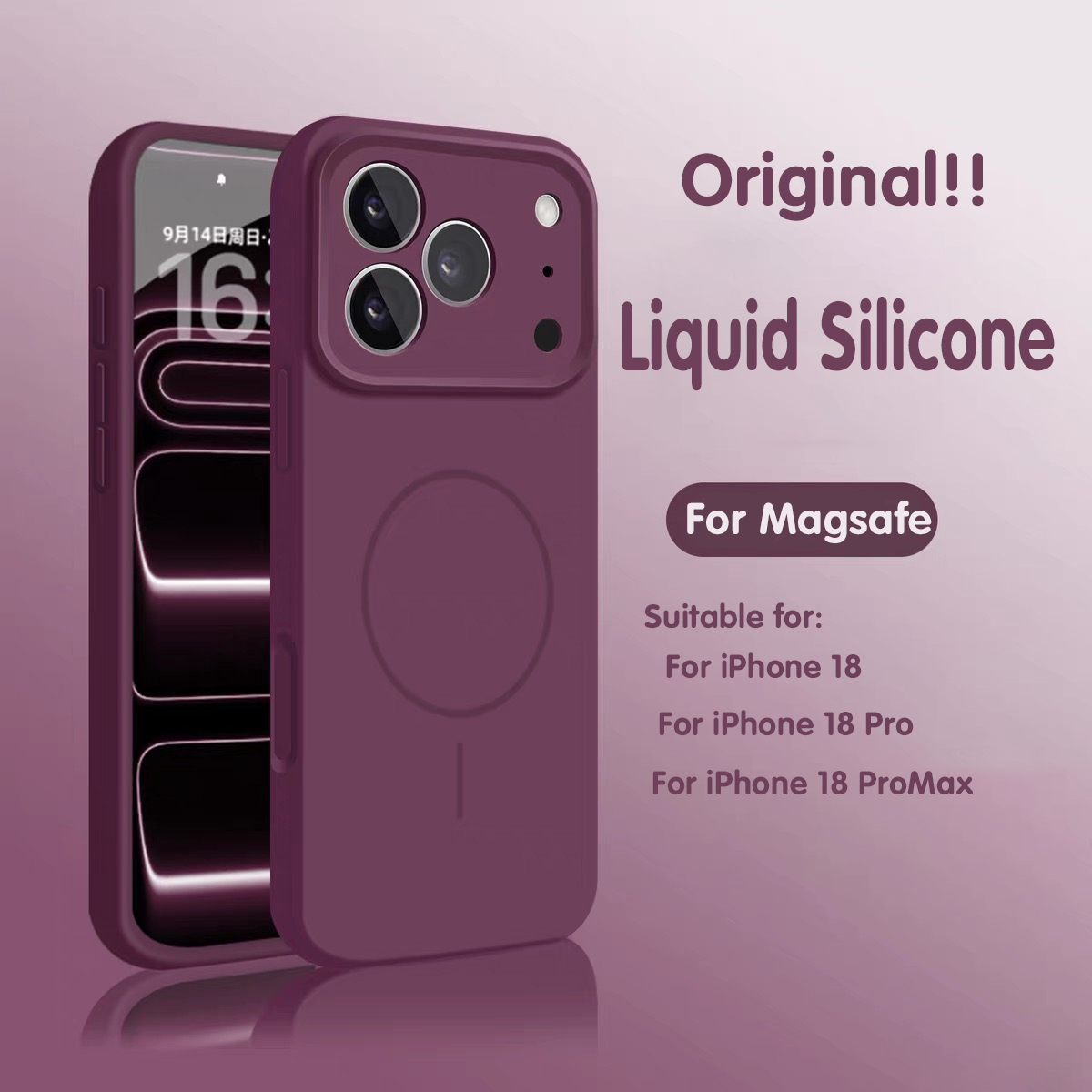 Liquid Silicone Magnetic Phone Case - Original Liquid Silicone Magnetic Case For