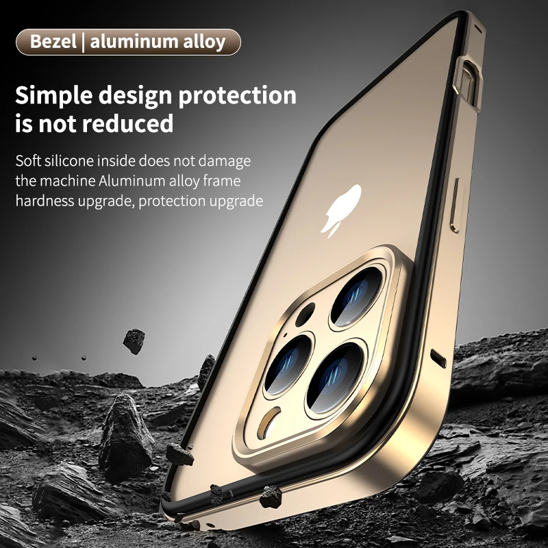 Camera Protection + Hybrid Sil - огляд і ціна Metal Bumper Aluminum Frame Case