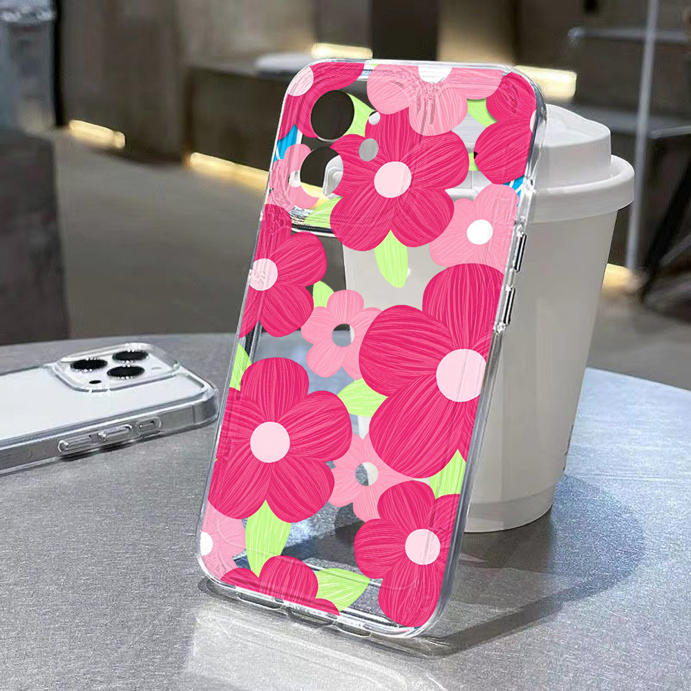 Colorful Flower Clear Phone Ca - огляд і ціна Clear Shockproof Bumper Case