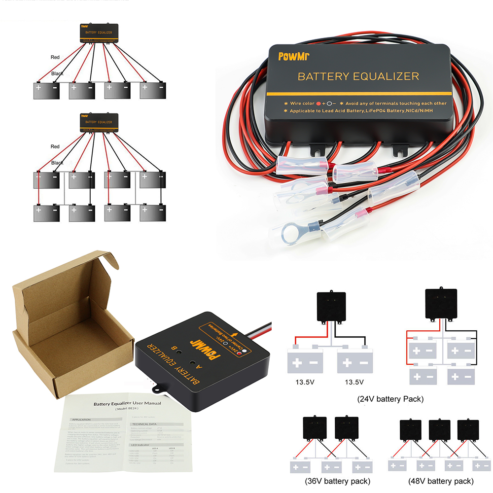 PowMr USA 24V 48V Battery Equa - огляд і ціна Power Banks