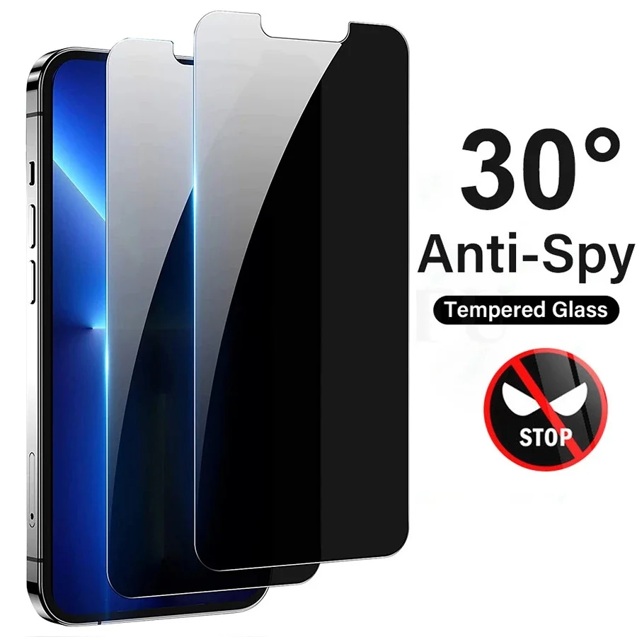 1pcs for Qt Anti-spy Tempered  - огляд і ціна Anti Spy Privacy Glass Case
