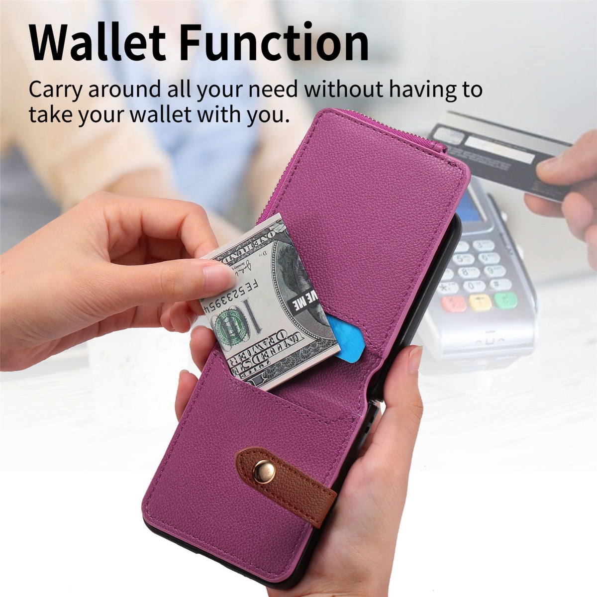 Luxury Card Holder Phone Case  - огляд і ціна Leather Wallet Card Holder Phone Cover