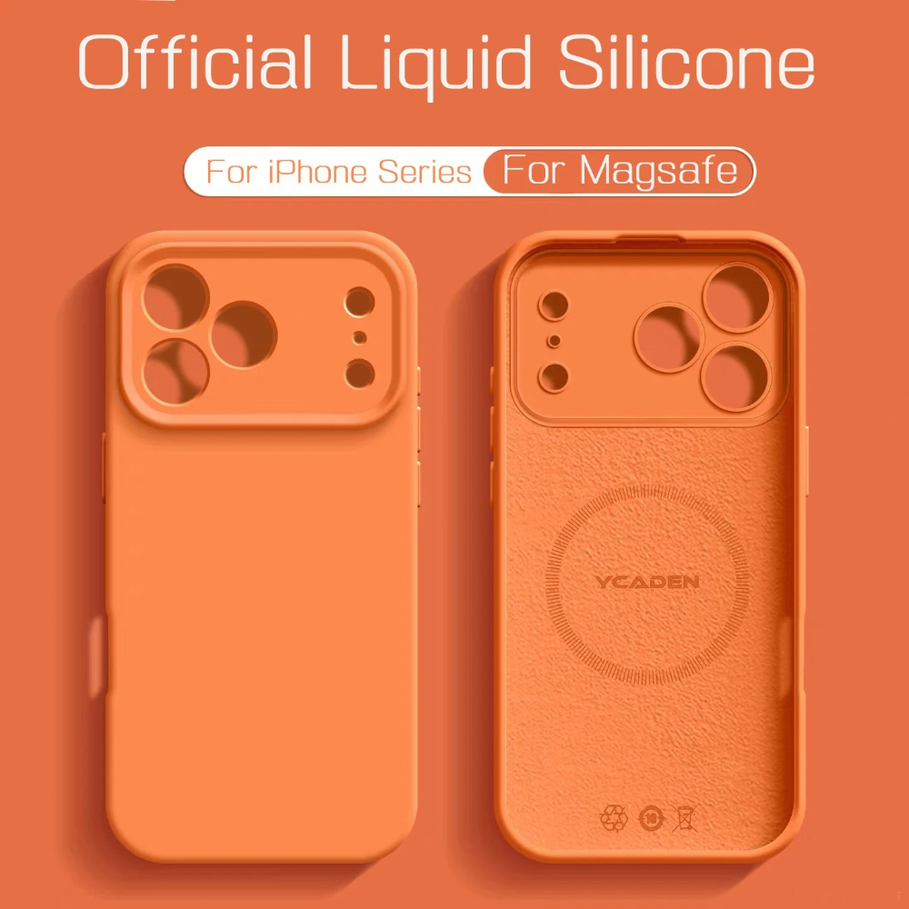 Fashion Macaron Color Skin Fee - огляд і ціна Liquid Silicone Magnetic Phone Case