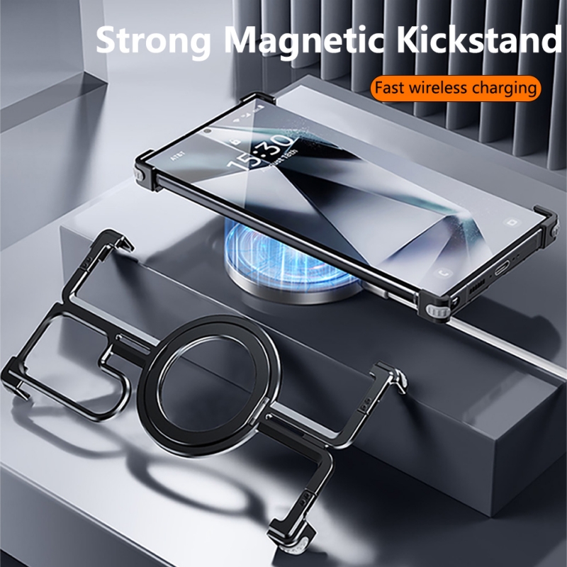 Metal Frameless Magnetic Holde - огляд і ціна Metal Bumper Aluminum Frame Case